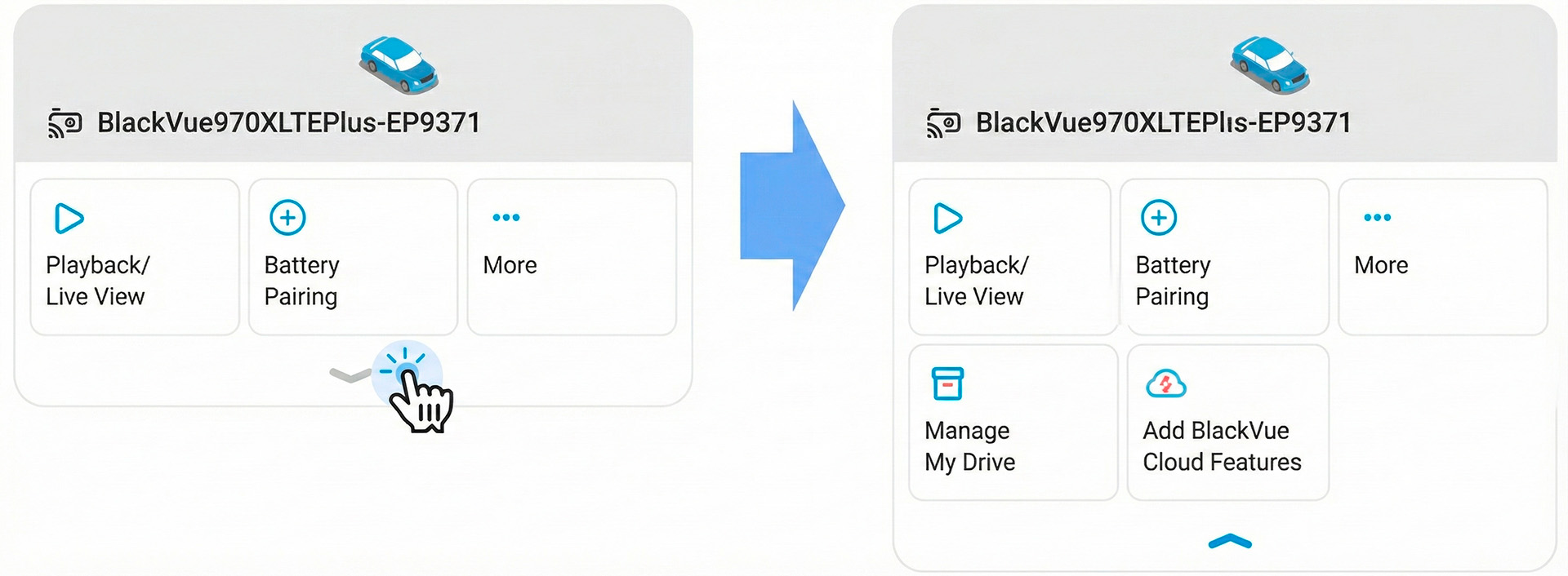 Camera available for Wi-Fi connection – example